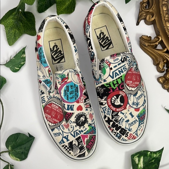 Vans Other - Vans Multicolor Graphic Slip-On Sneakers